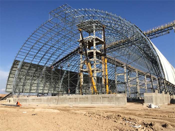 冷水江煤机油桶翘工程网架